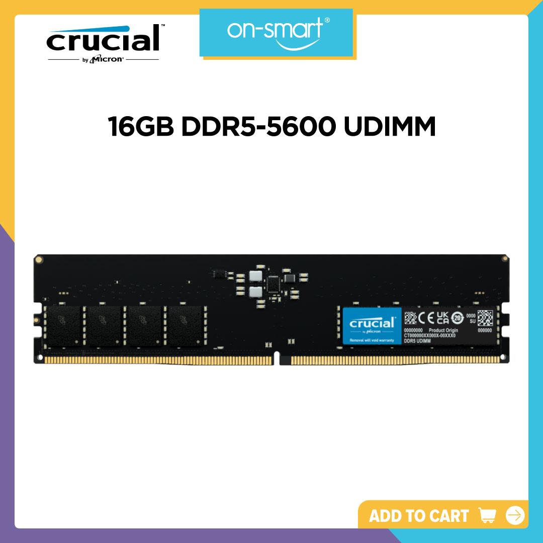 Crucial 16GB DDR5-5600 UDIMM