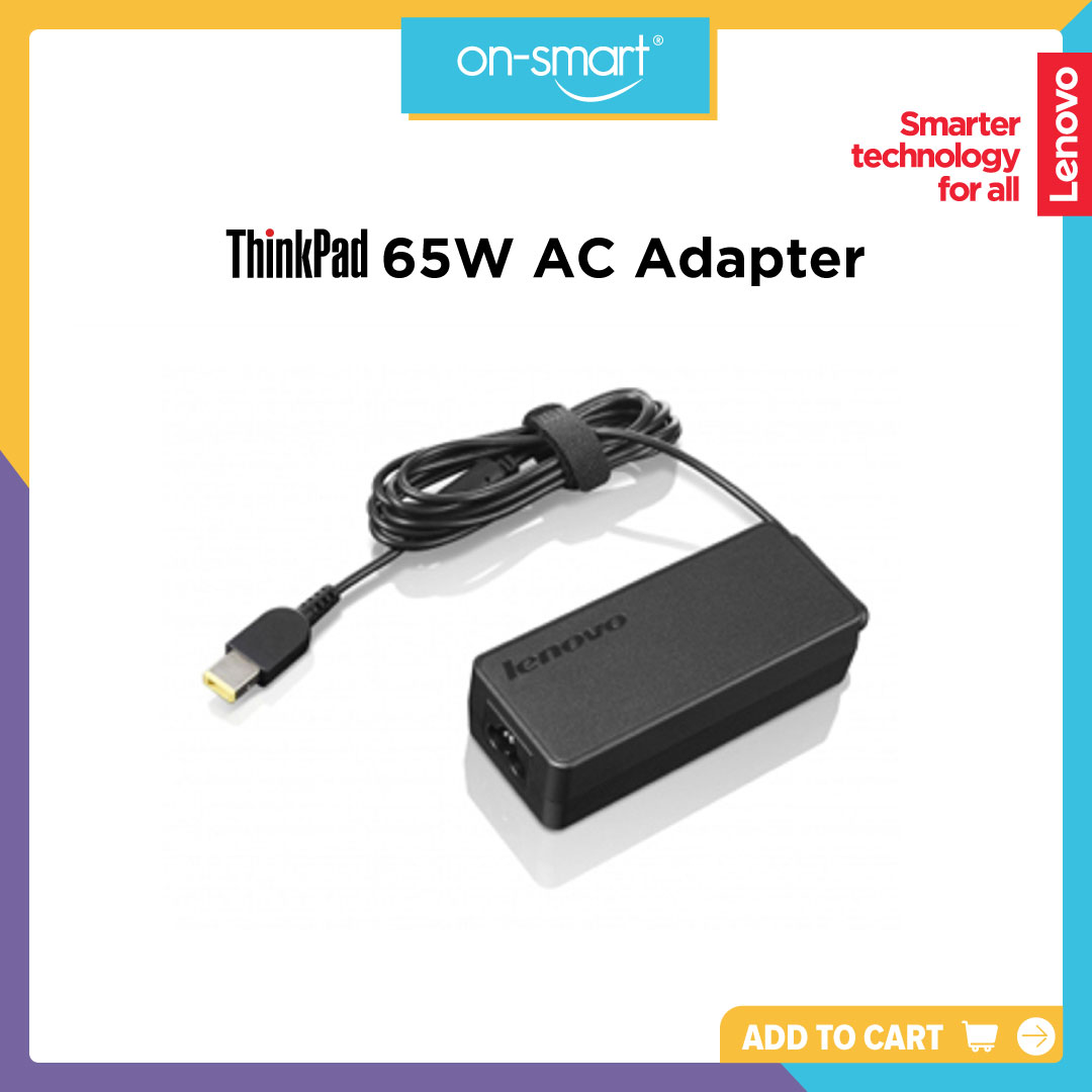 Lenovo ThinkPad 65 W AC Adapter (slim tip) - OnSmart