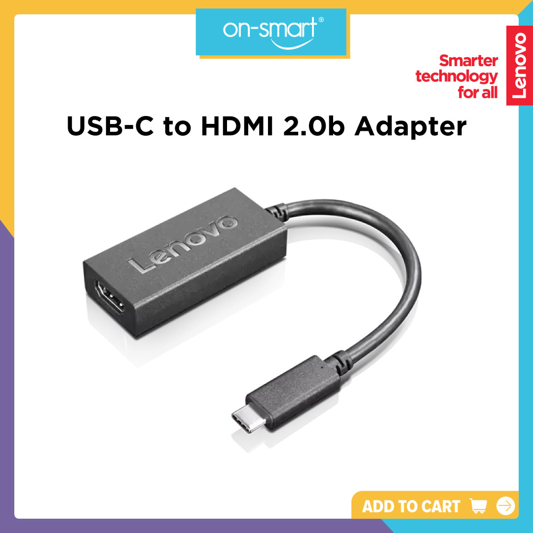 Lenovo USB-C to HDMI 2.0b Adapter - OnSmart