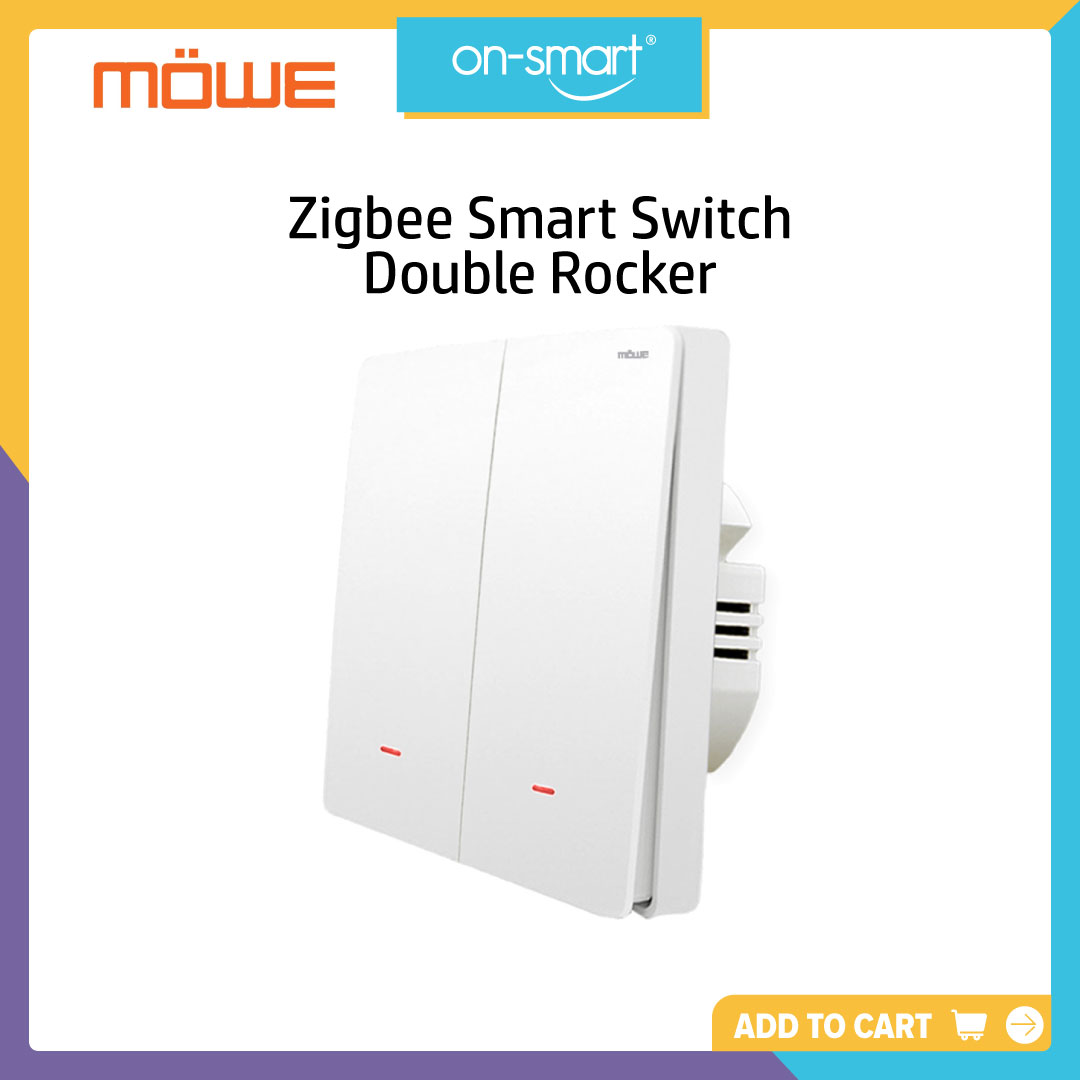 MOWE Zigbee Smart Switch – Double Rocker MW722Z