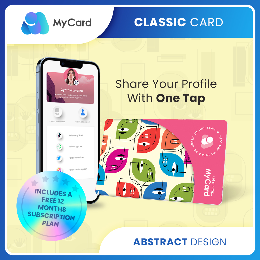 Classic MyCard Pink Abstract - OnSmart