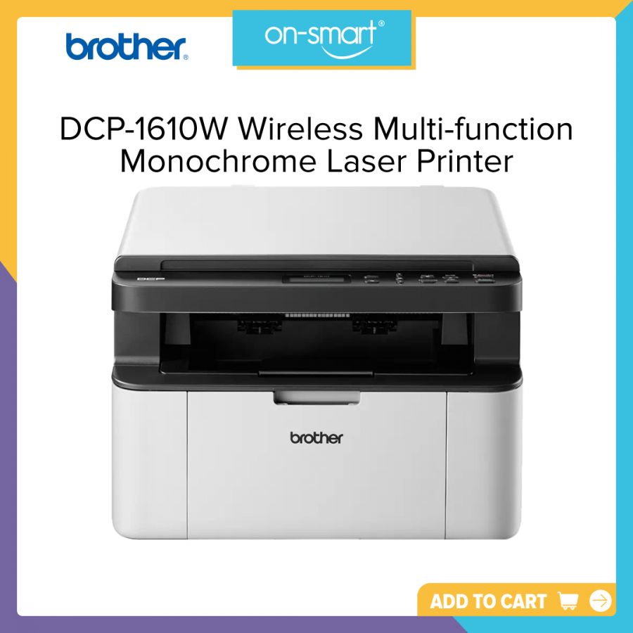 Brother DCP-1610W Wireless Multi-function Monochrome Laser Printer - OnSmart
