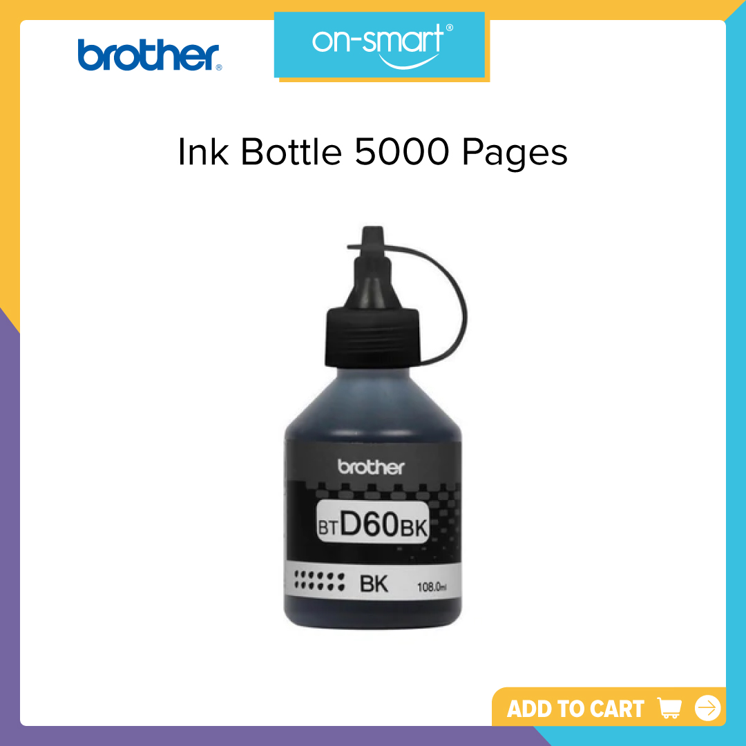 Brother Ink Bottle 5000 Pages BT5000 OnSmart