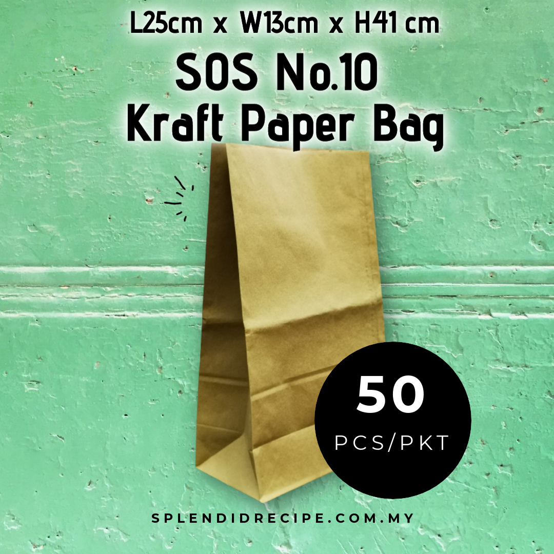 SOS No.10 Kraft Paper Bag (50 pcs)