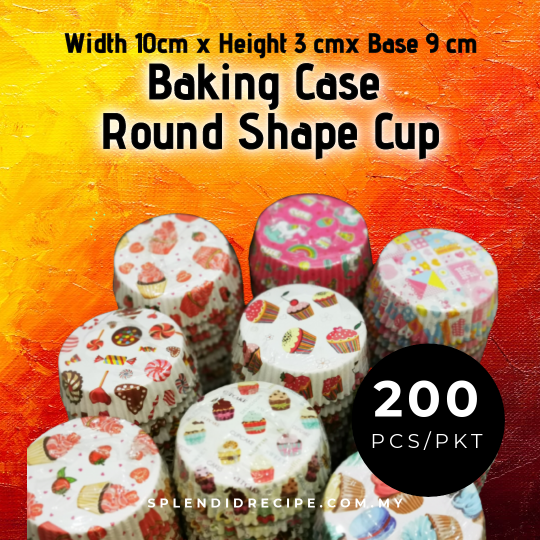 Baking Case Round Shape Cup (200±pcs)