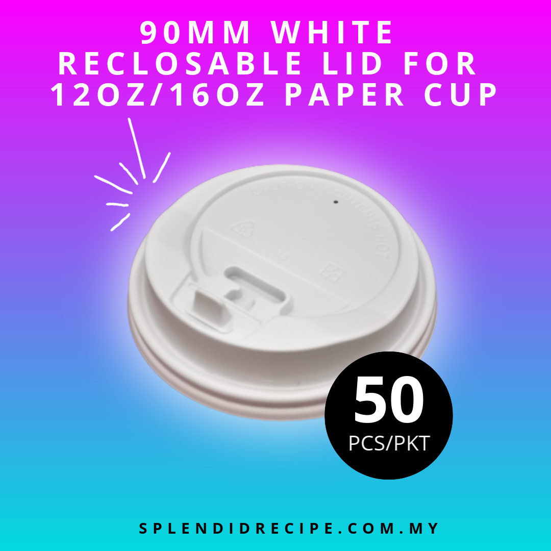 90mm Reclosable Lid for 12oz/16oz Paper Cup