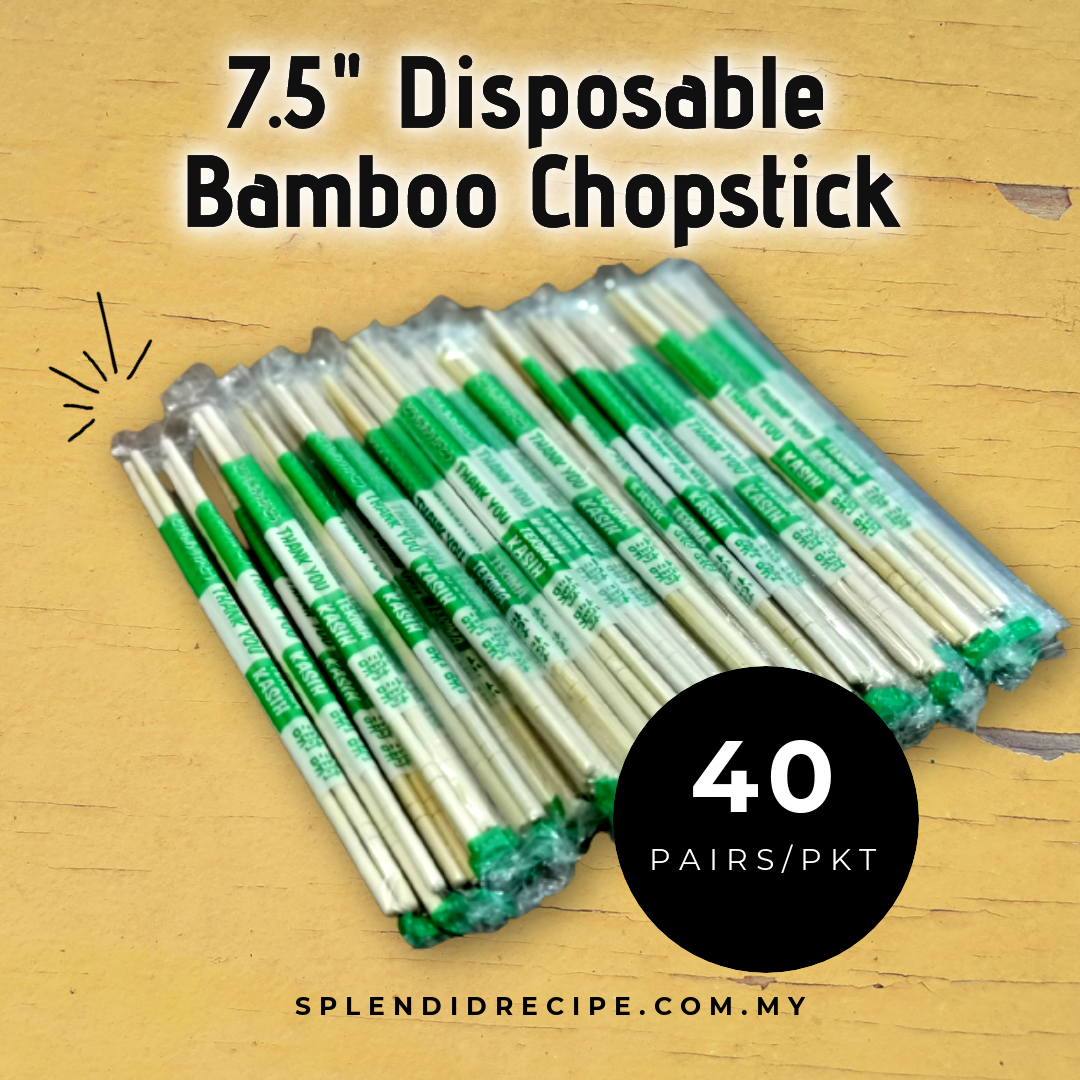 7.5" Disposable Bamboo Chopstick (40 pairs)