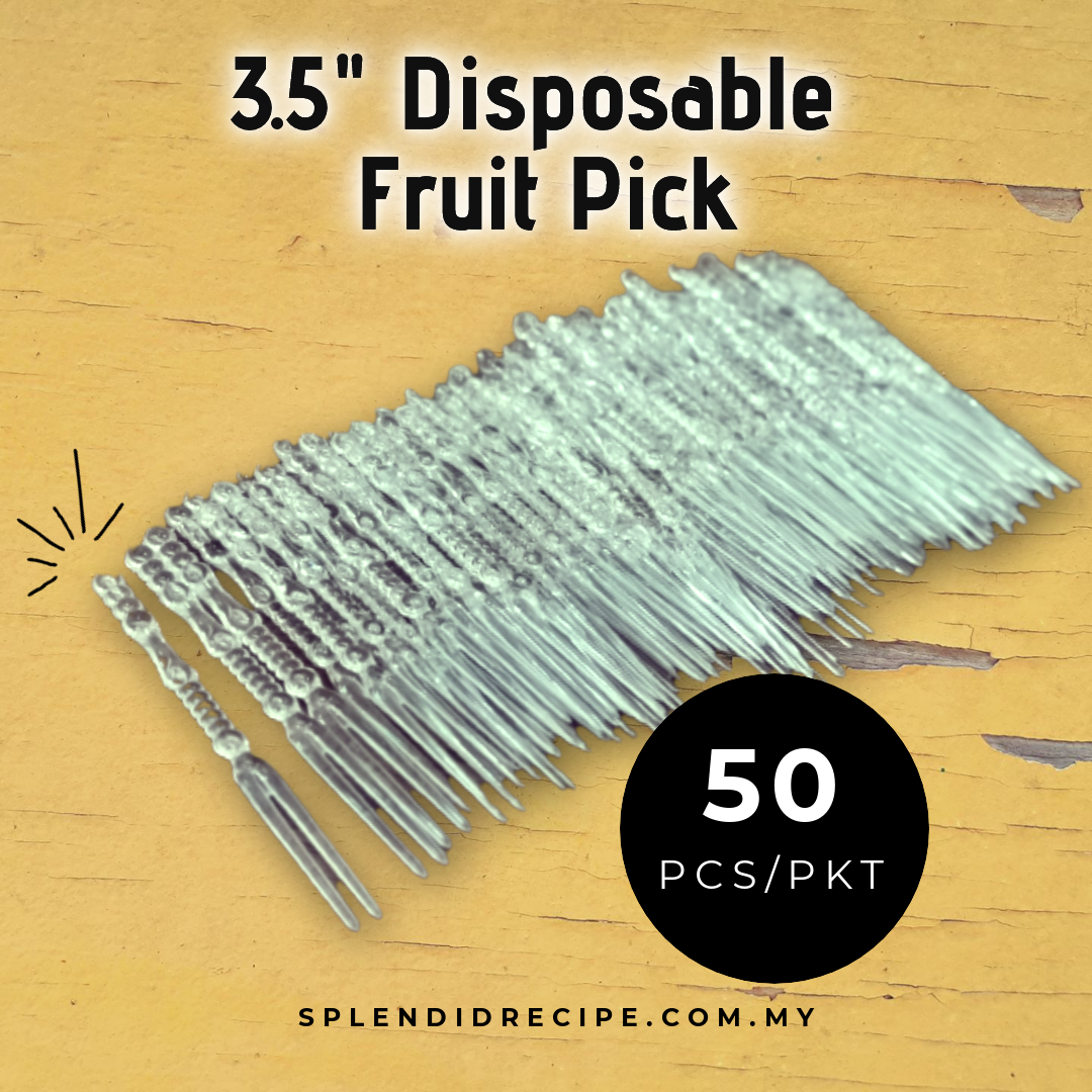 3.5" Disposable Fruit Pick | Clear (100 pcs)