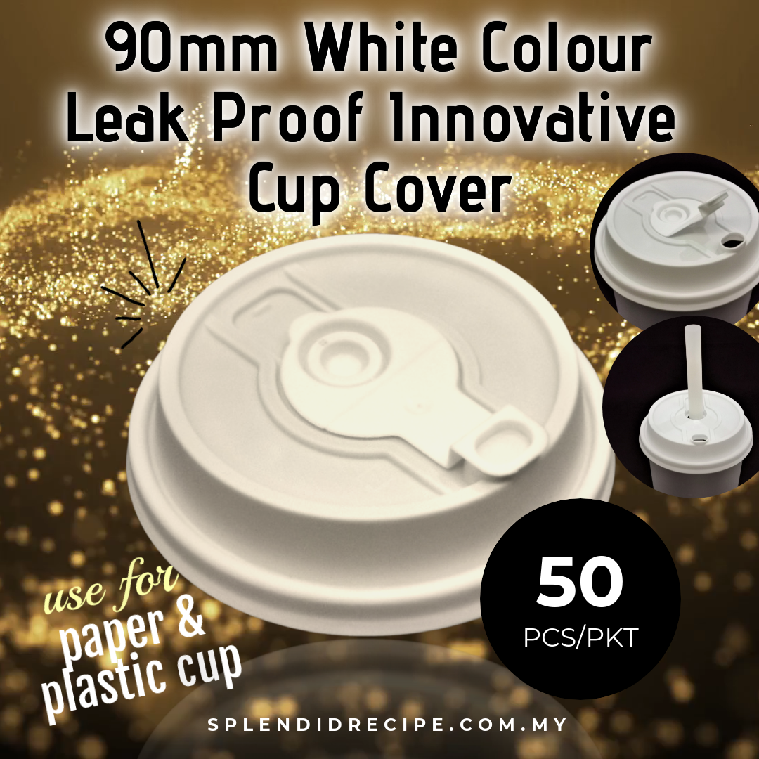 90mm Leak Proof Innovative Cup Cover for Paper & PP Injection Cup (50 pcs)
