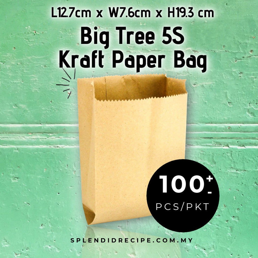 Big Tree 5S Kraft Paper Bag (100 pcs + -)
