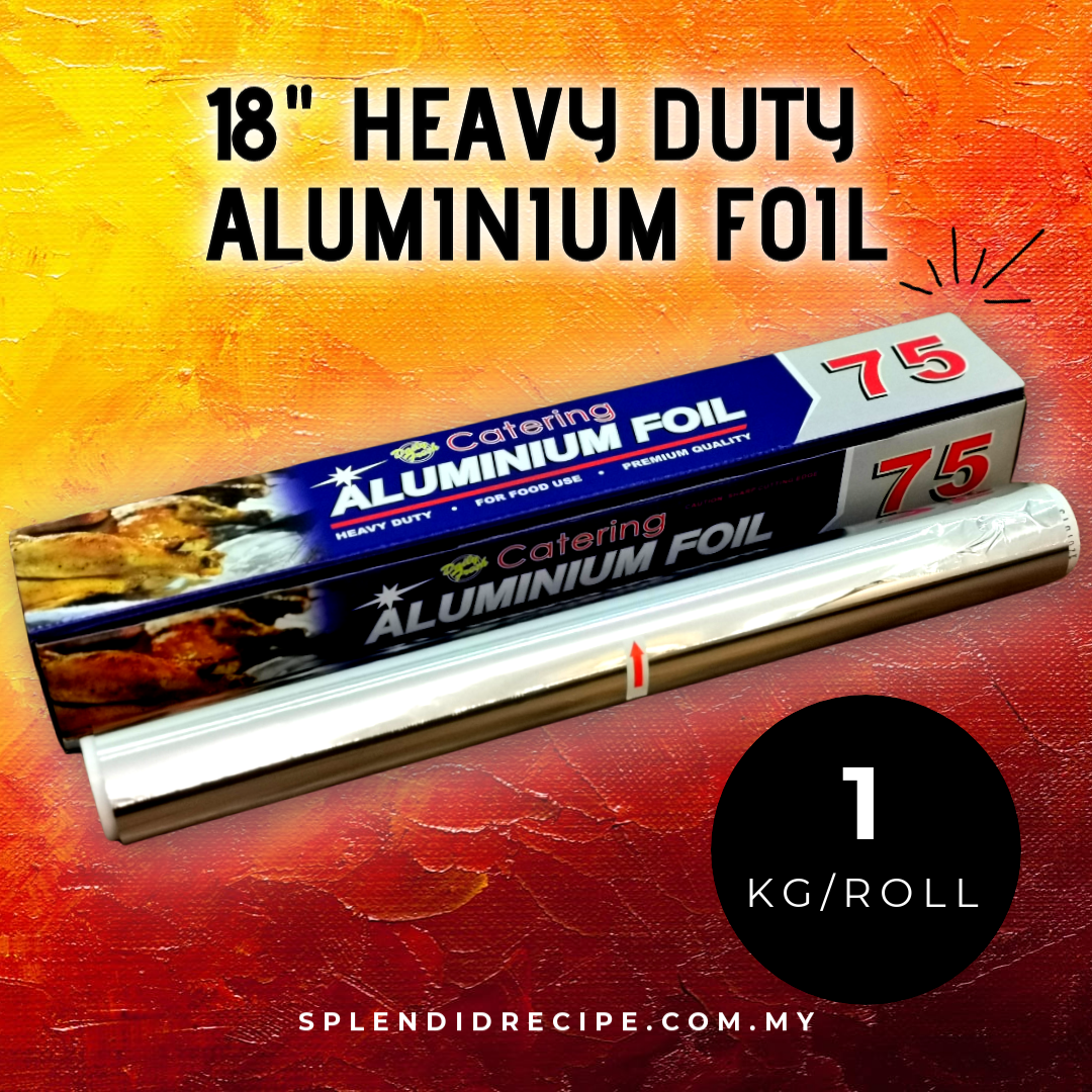 18in(450mm) x 75sqf Aluminium Foil (1 roll)