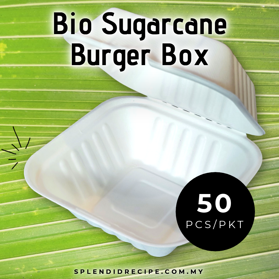 Bio Sugarcane Burger Box (50 pcs)