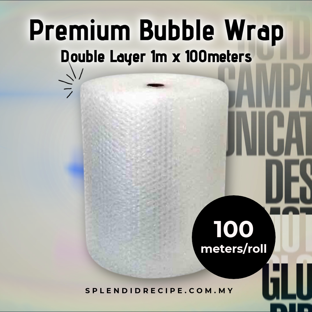 Premium Double Layer Bubble Wrap 1m x 100m 