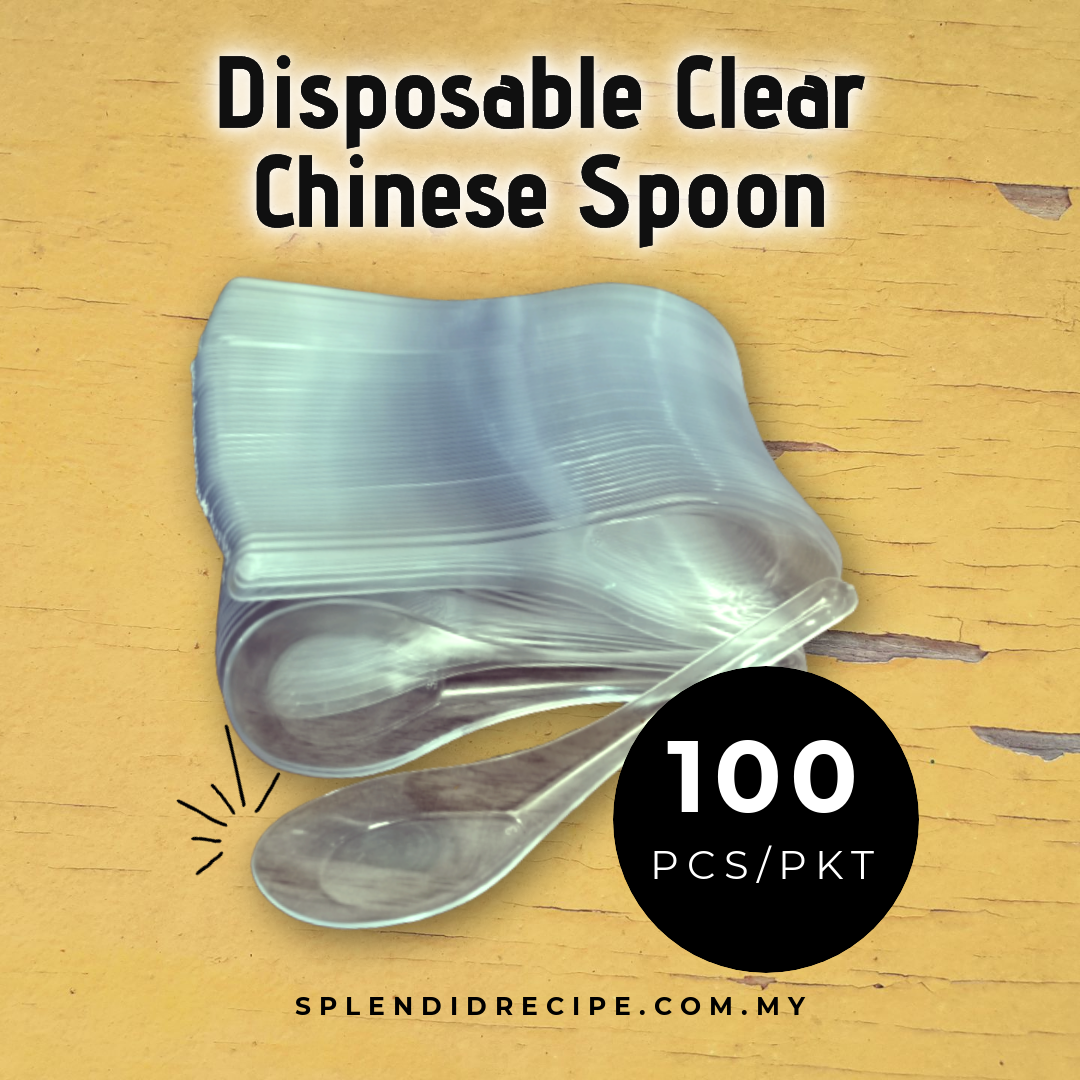 Disposable Chinese Spoon Clear / White / Green
