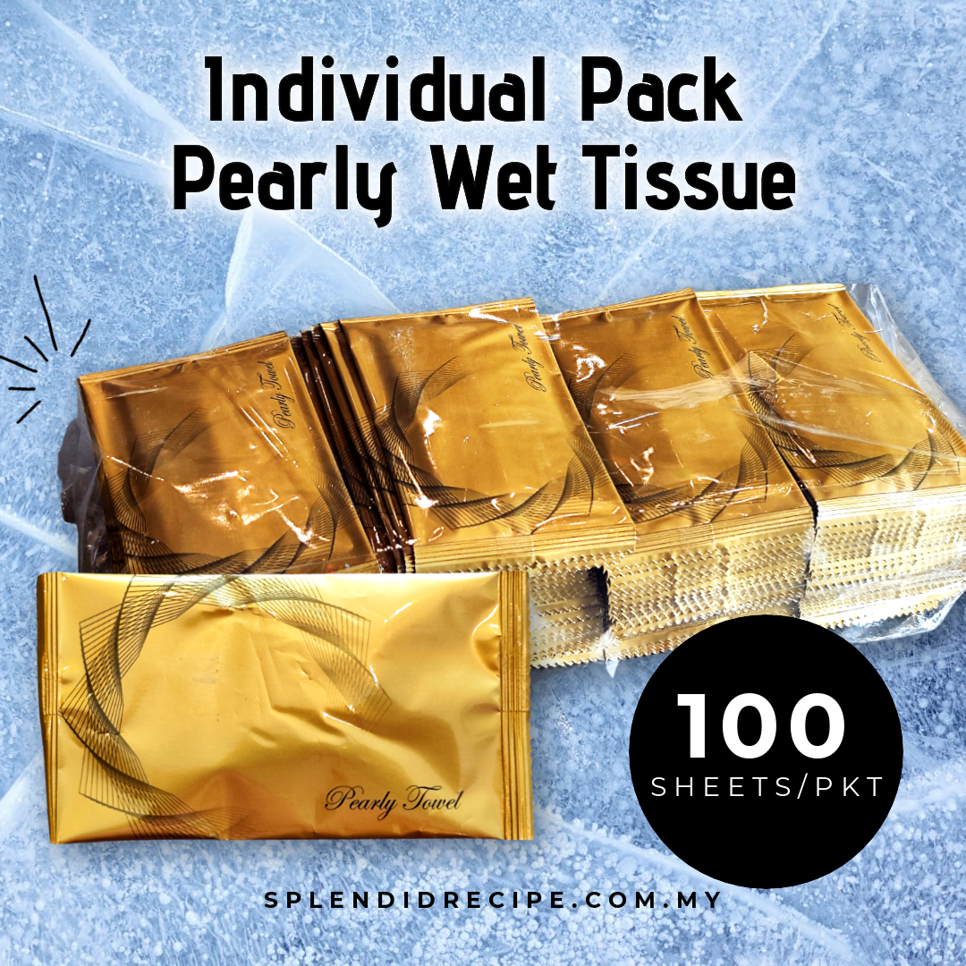 Individual Pack Pearly Wet Tissue (100 sheets)