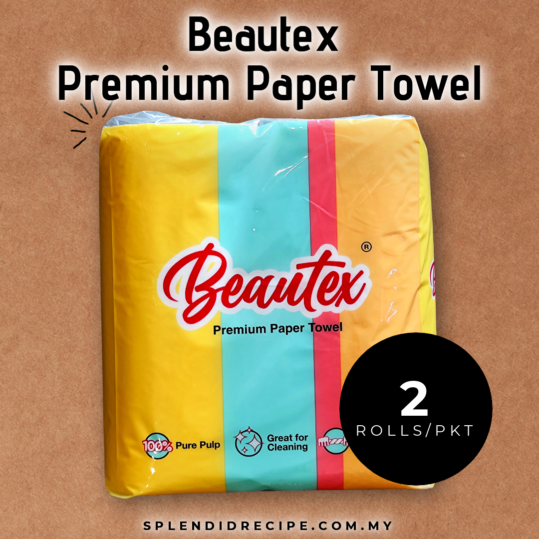 2 ply Beautex Multi Purpose Kitchen Towels (60 Sheets x 2 Rolls)