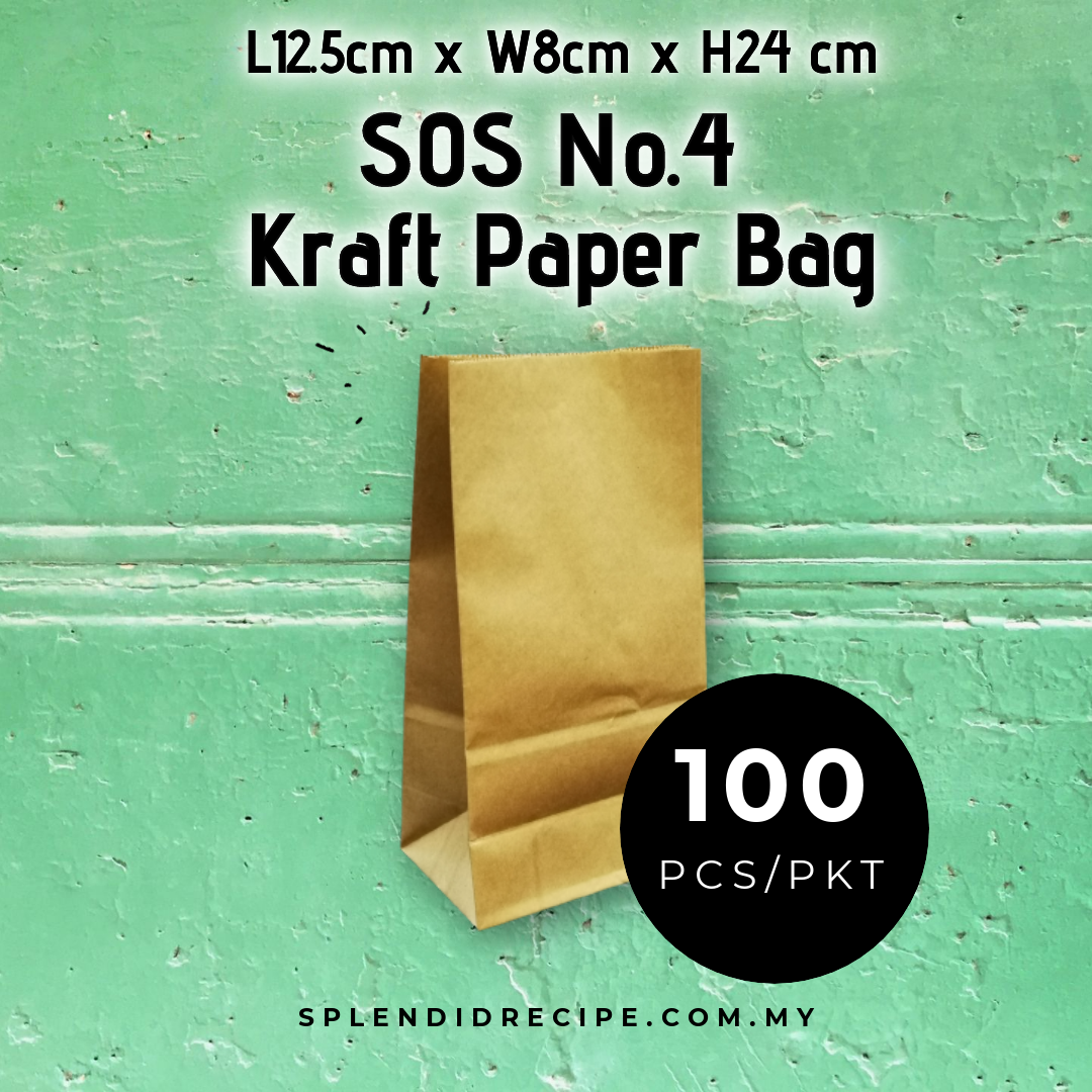 SOS No.4 Kraft Paper Bag (100 pcs)