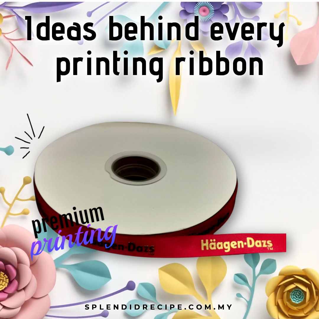 Custom Gold Logo Ribbon