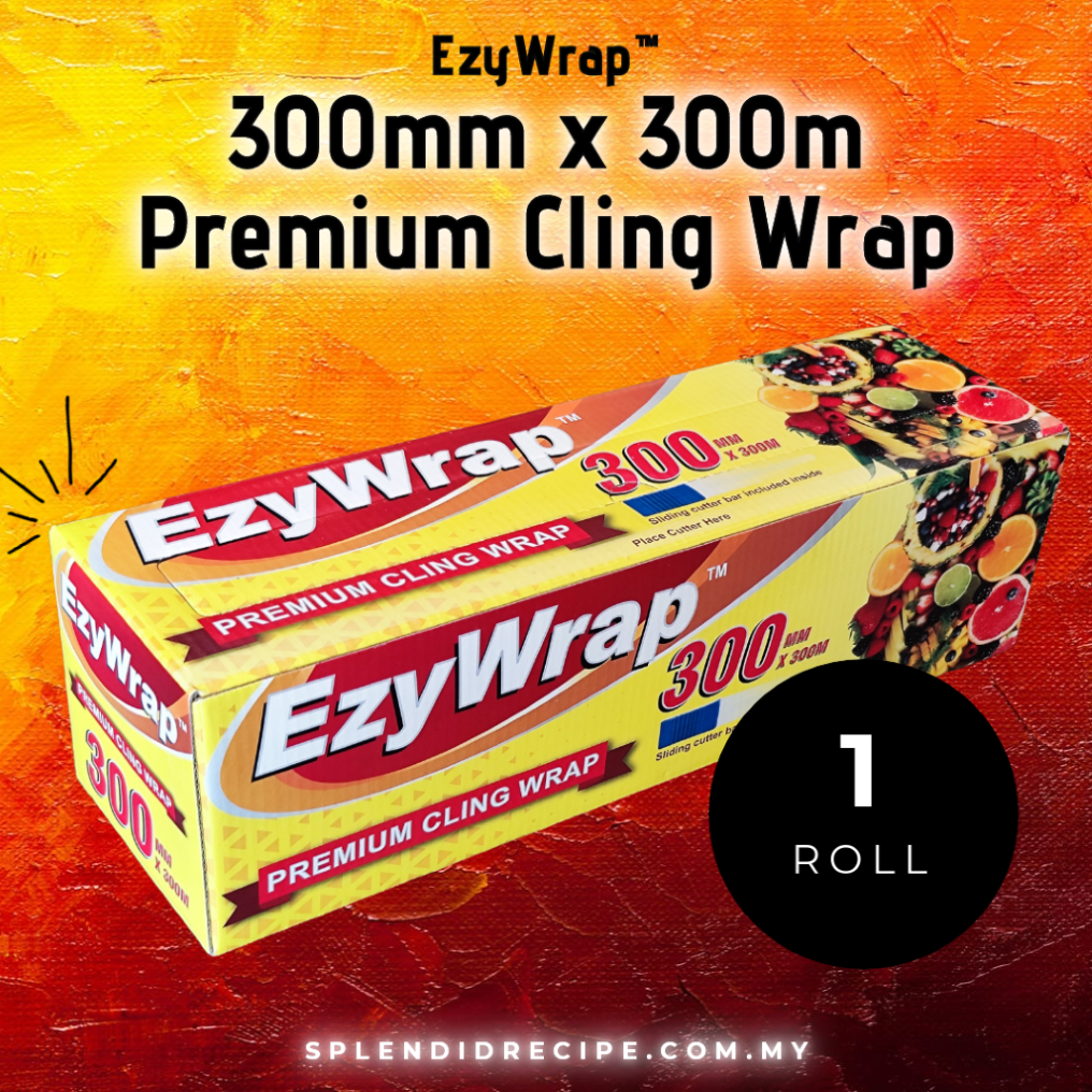 12"(300mm) x 300m EzyWrap™️ Premium Cling Wrap (1 roll)