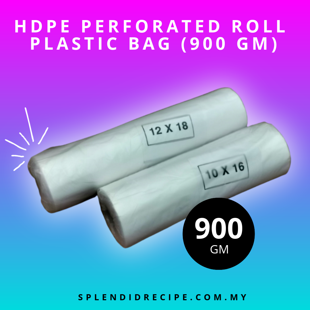 HDPE Perforated Roll Plastic Bag (900 gm)