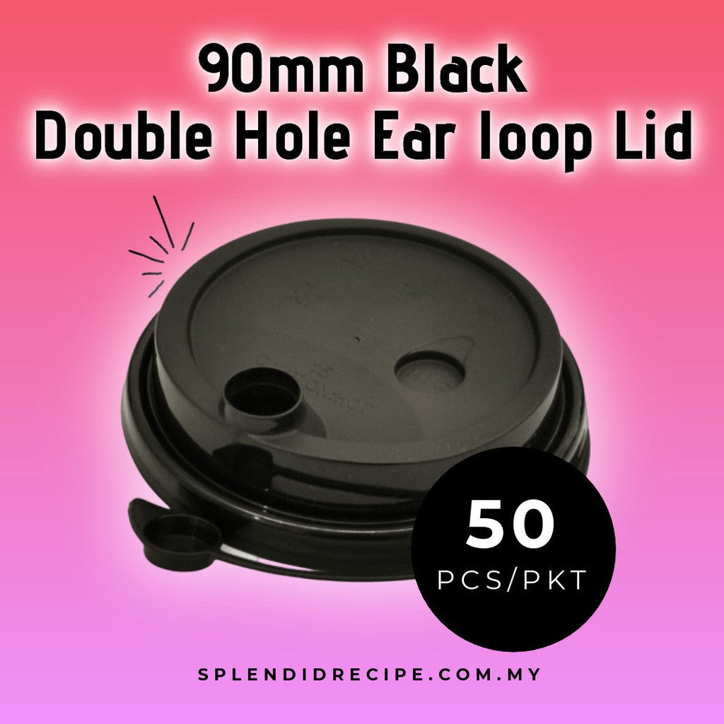 90mm Double Hole Ear Loop PET Lids
