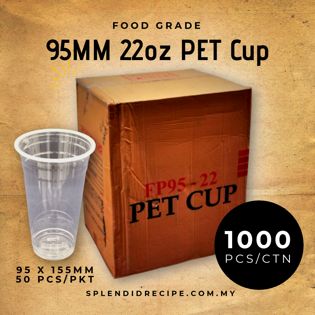 22oz PET Cup  (1000 pcs/carton) 
