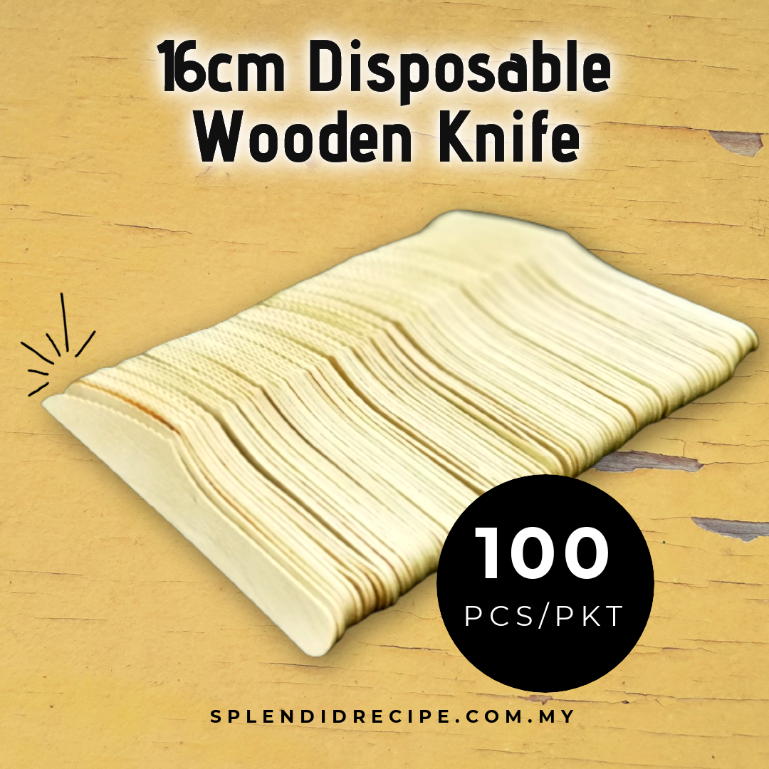 16cm Disposable Wooden Spoon / Fork / Knife (100pcs)