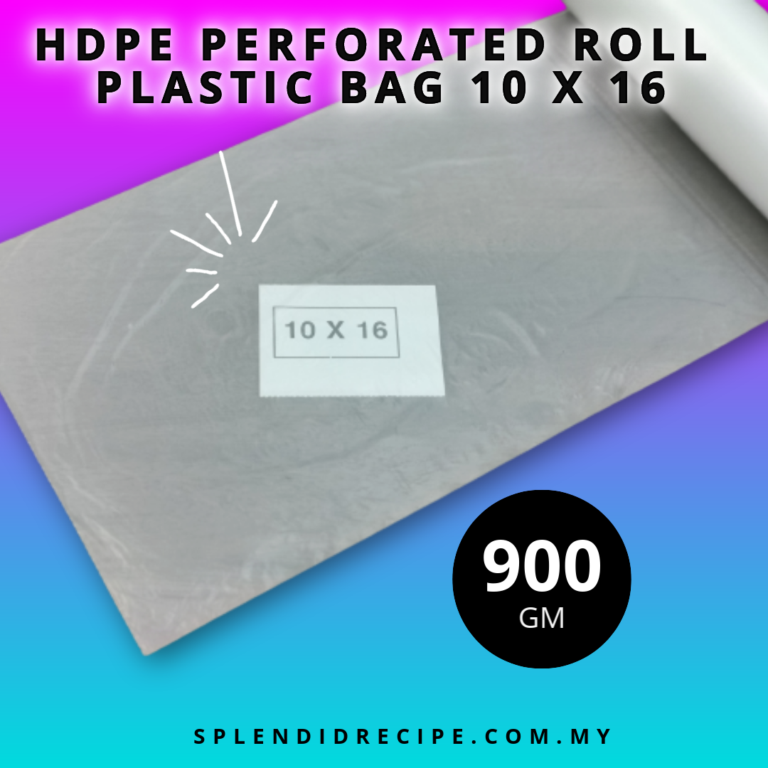 HDPE Perforated Roll Plastic Bag (900 gm)