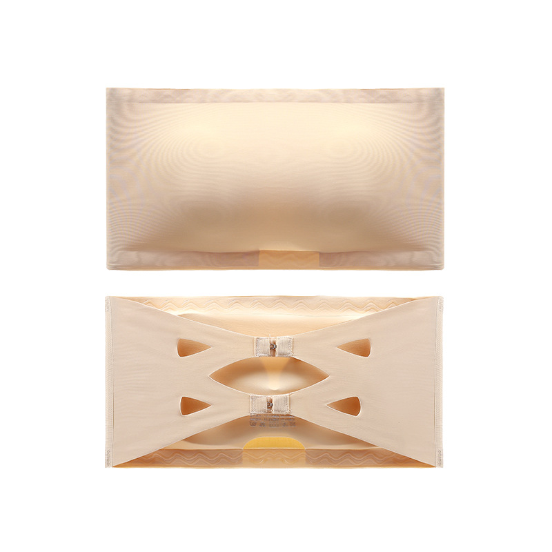 爆款無肩帶一字圍無痕冰絲防滑美背帶抹胸式裹胸內衣