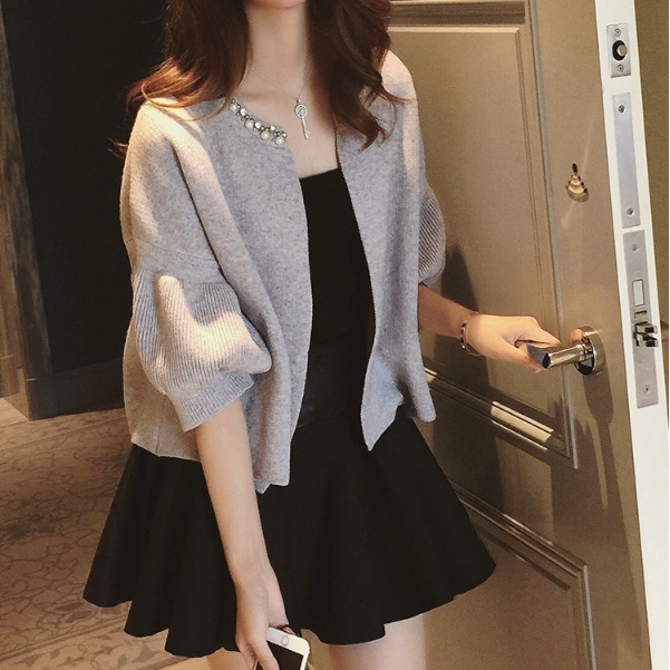 初秋洋氣減齡連衣裙兩件套裝