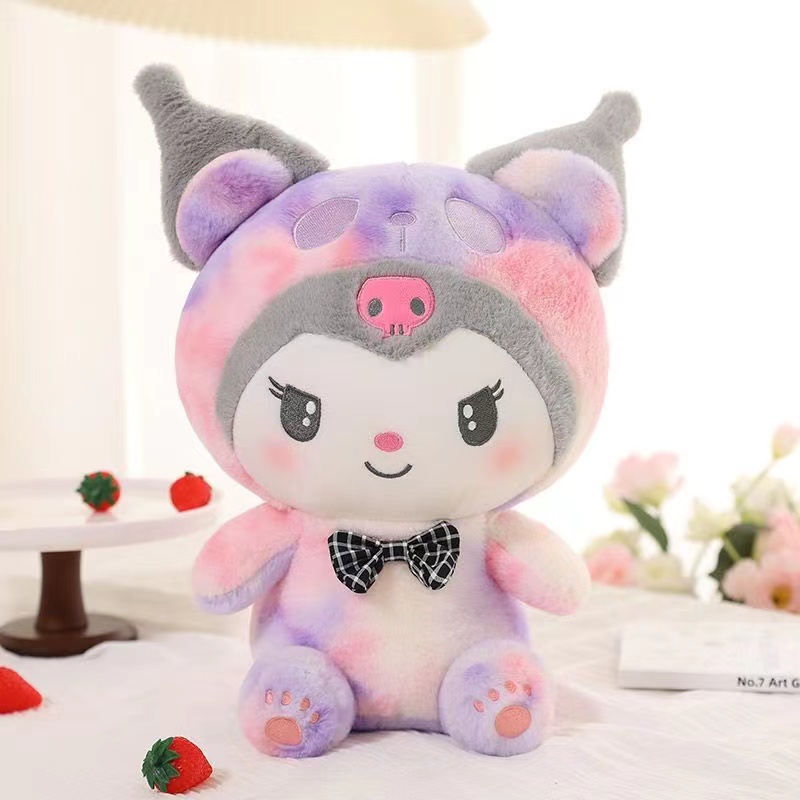 Cute Kuromi Melody Cinnamon Dog Plush Toy Doll Ragdoll Bed Doll Sends Female Gift Pillow