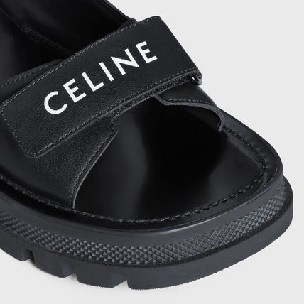 CELINE サンダル・ミュール すぐ届く！CELINE  レオ ベルクロストラップ サンダル(5)