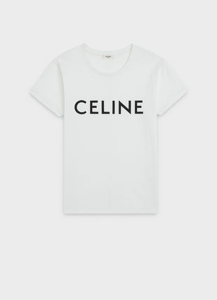 CELINE Tシャツ?カットソー 送料込【CELINE】 セレブも愛用? クルーネック ロゴTシャツ(4)