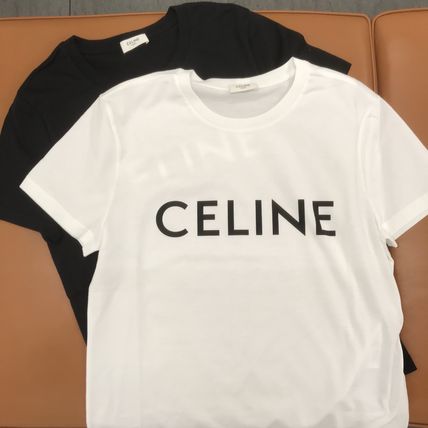 CELINE Tシャツ?カットソー 送料込【CELINE】 セレブも愛用? クルーネック ロゴTシャツ(2)
