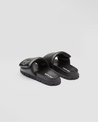 PRADA サンダルミュール 23SS入手困難[PRADA]Soft nappa leather slidesスライドサンダル(9)