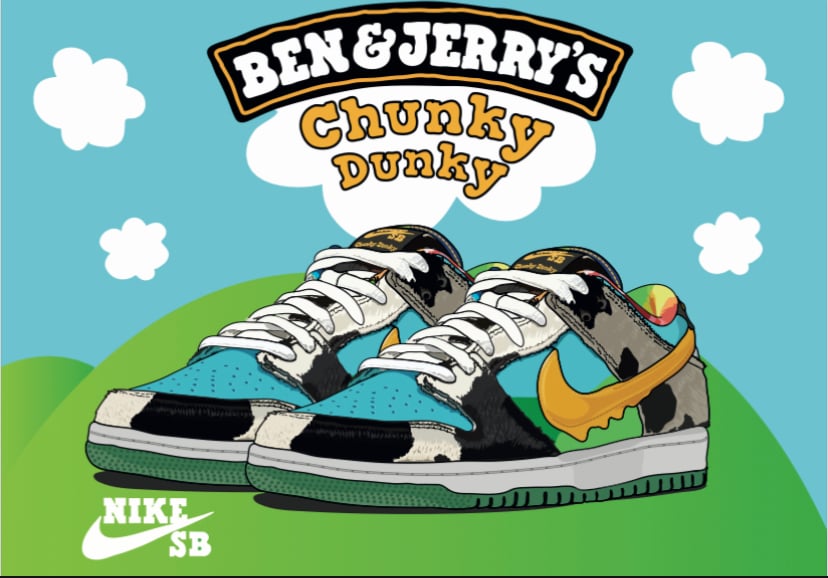 Ben Jerry&rsquo;s x Nike SB Dunk Low Chunky Dunky