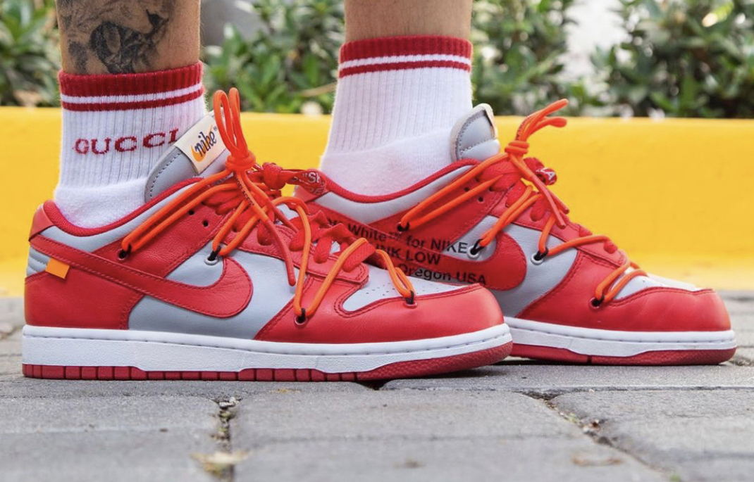 Off-White x Nike Dunk Low University Red 2