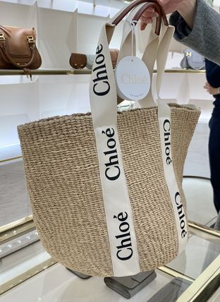 Chloe かごバッグ 大人気!【Chloe】クロエ WOODY ラージバスケット かごバック(7)