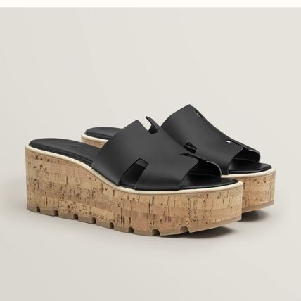 HERMES サンダル・ミュール HERMES Eze 30 エズ 厚底サンダル(2)