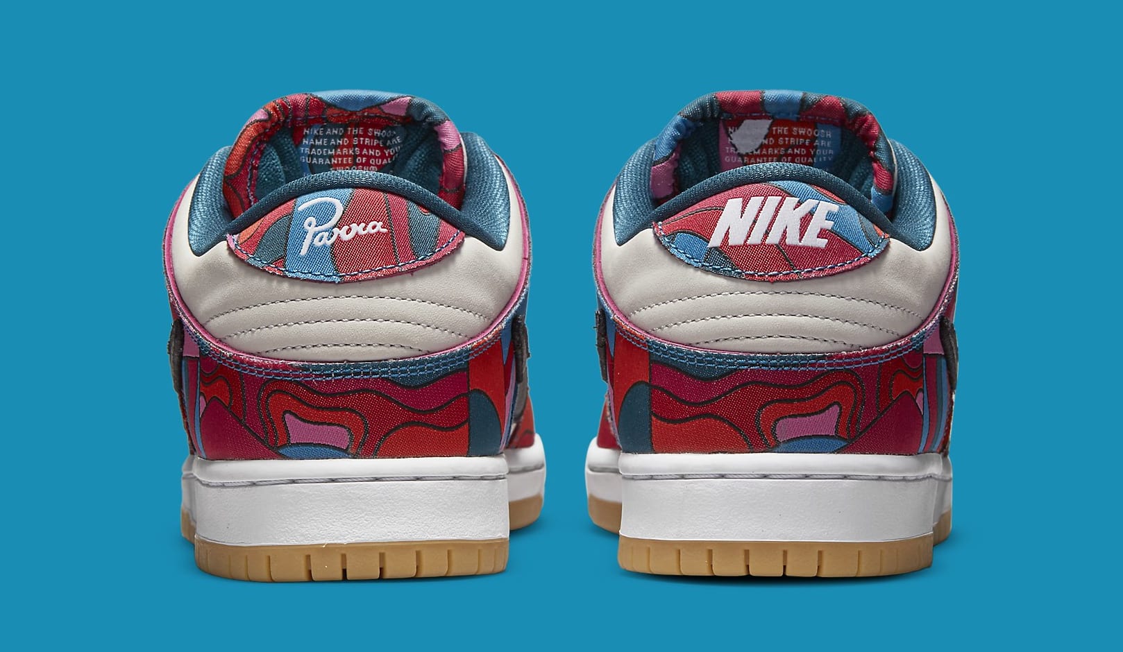 Parra x Nike SB Dunk Low DH7695-600 Heel