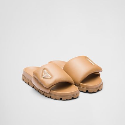 PRADA サンダルミュール 23SS入手困難[PRADA]Soft nappa leather slidesスライドサンダル(5)