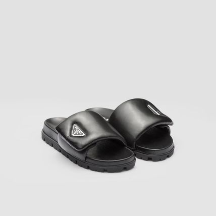 PRADA サンダルミュール 23SS入手困難[PRADA]Soft nappa leather slidesスライドサンダル(7)