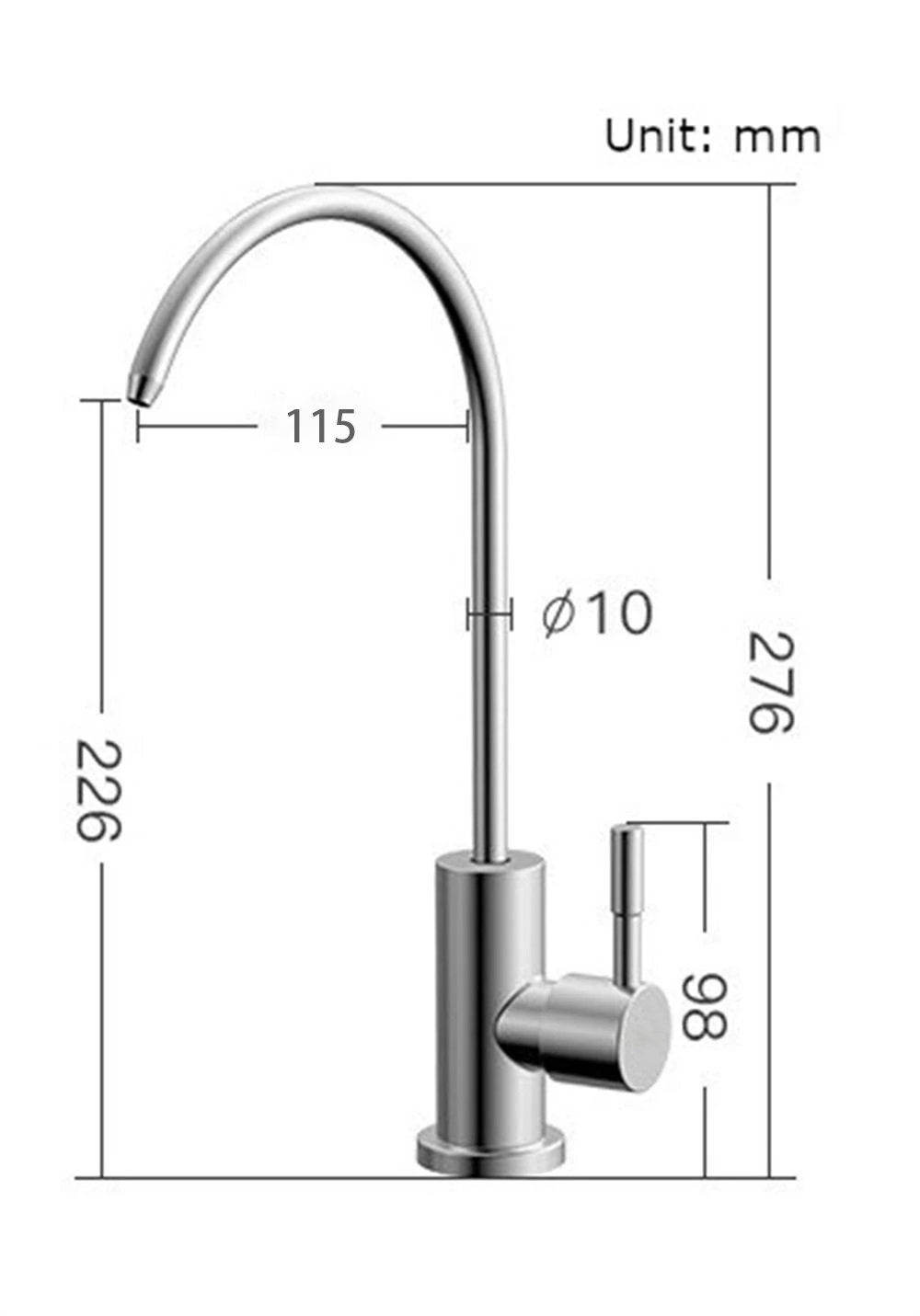 PFS304-1 Stainless Steel Faucet