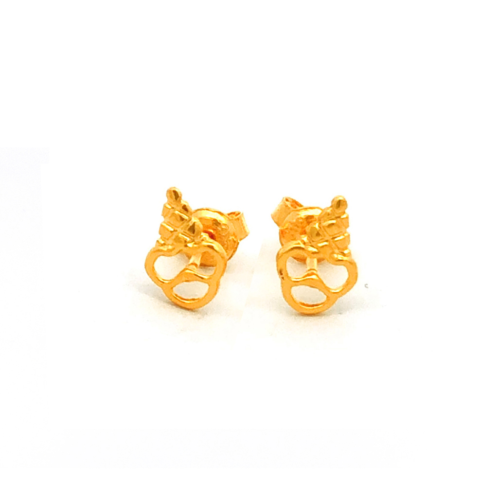 Gold Icecream Earring