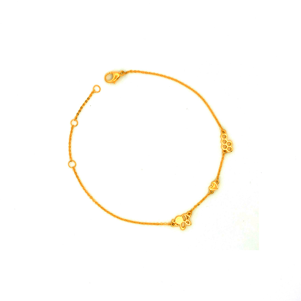 Exquisite Little Bee Gold Bracelet