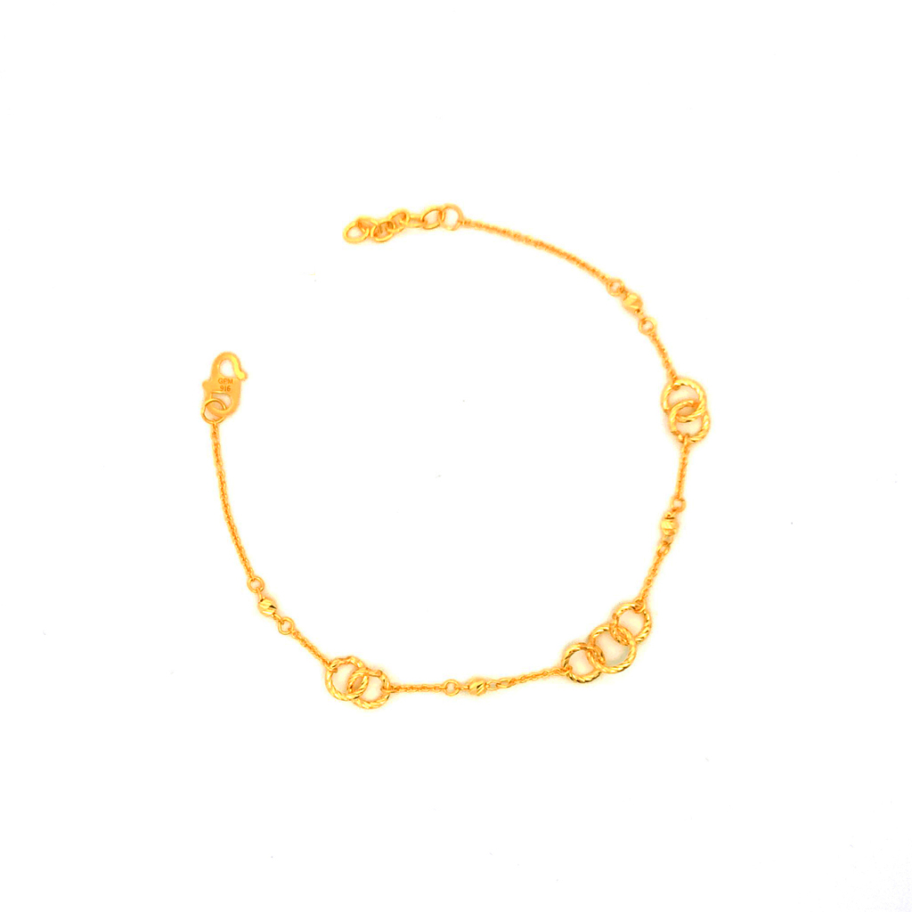 Sauh Circle Gold Chain Bracelet-TIANSI®