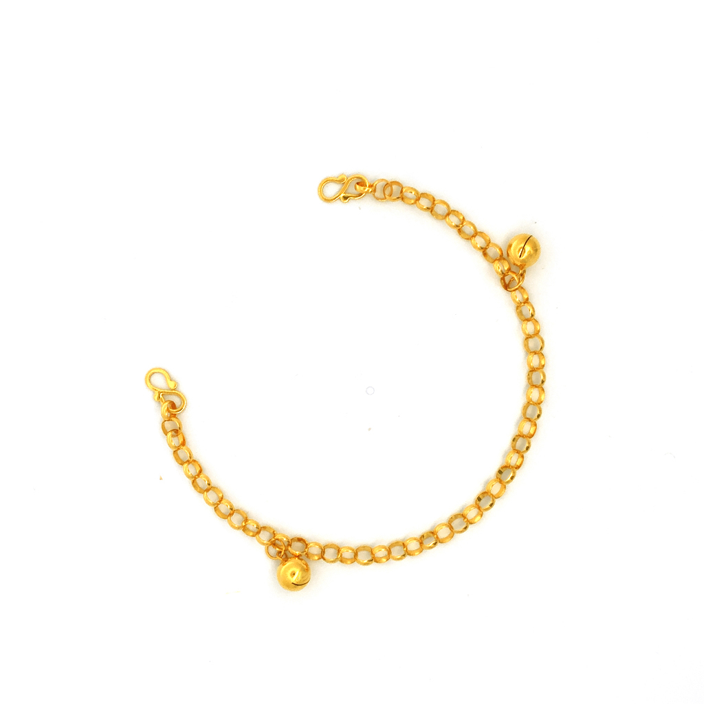 Double Treasures Baby Gold Anklet
