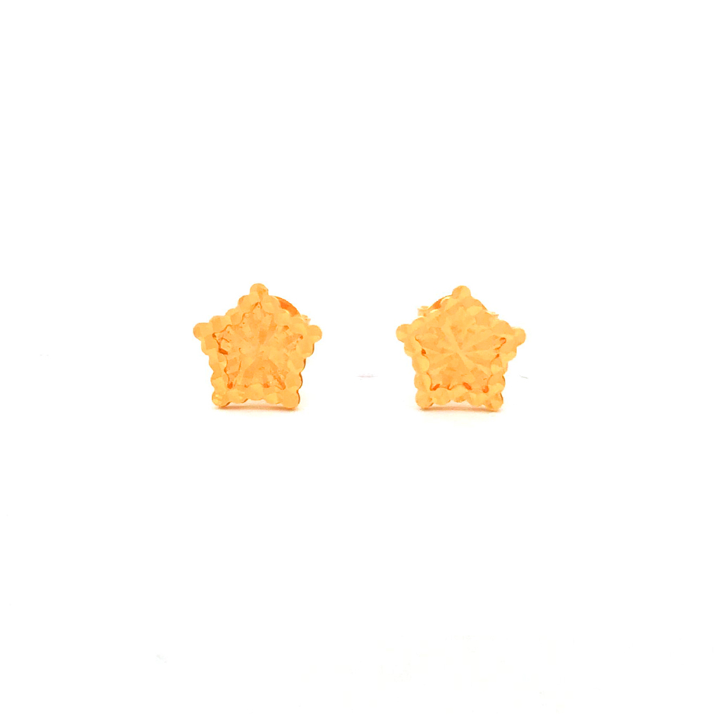 Bright Star Gold Stud Earrings