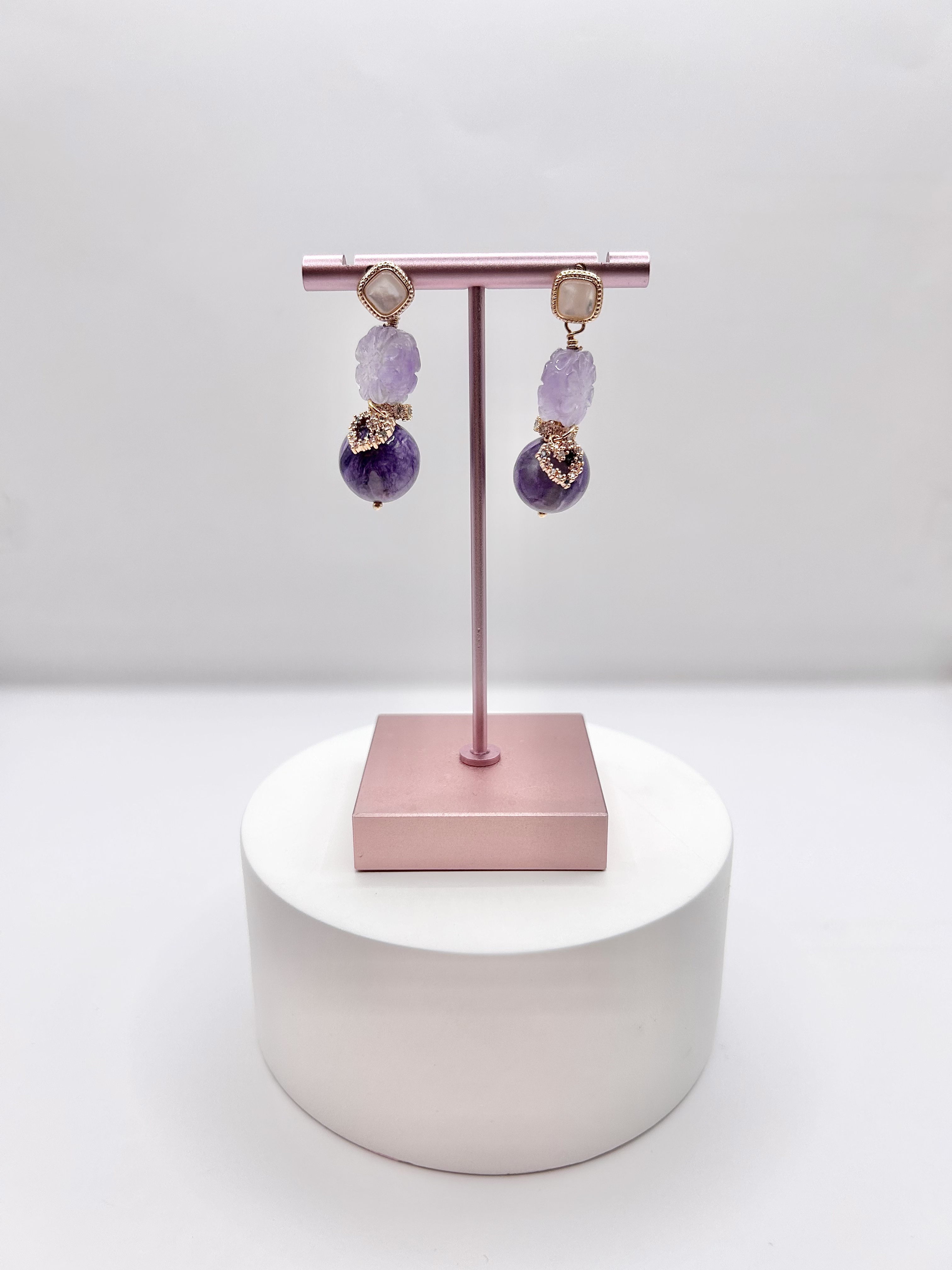 Purple earring 4
