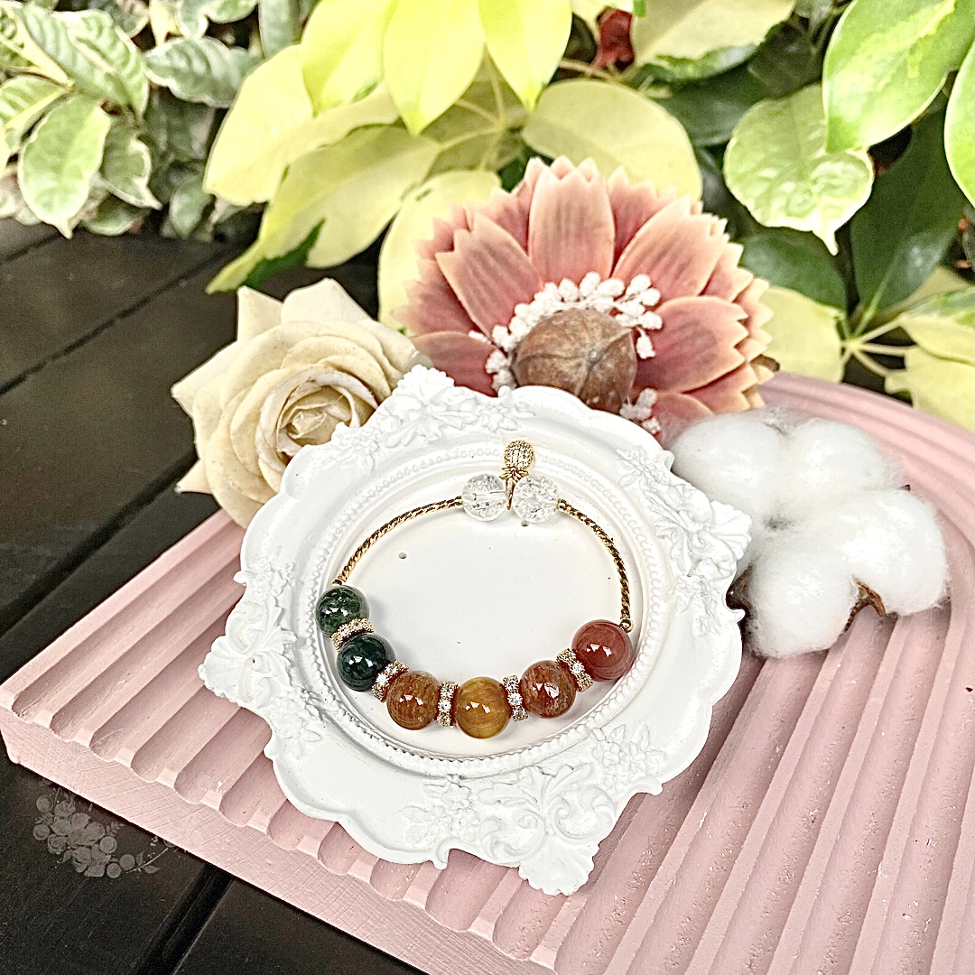 Earthy Rainbow Half-Bracelet